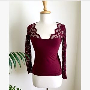 Ambiance Lace Long Sleeves Shirt